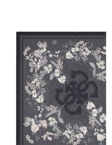 Écharpe femme noire Guess