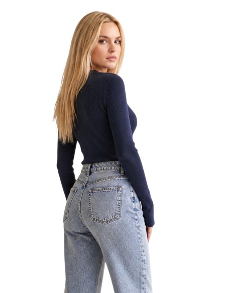 Pull Guess femme bleu
