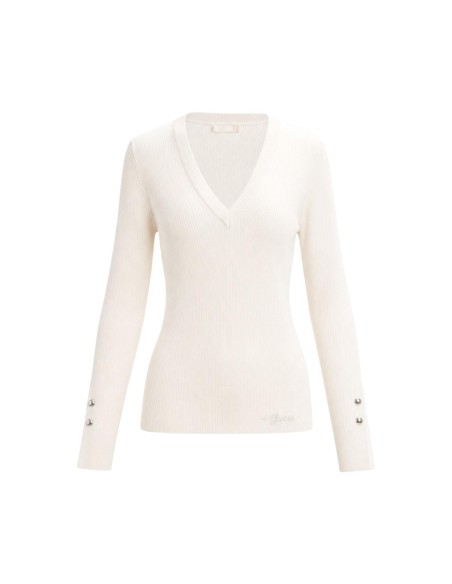 Pull Guess femme blanc