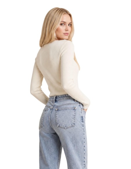 Pull Guess femme blanc