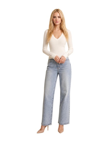 Pull Guess femme blanc