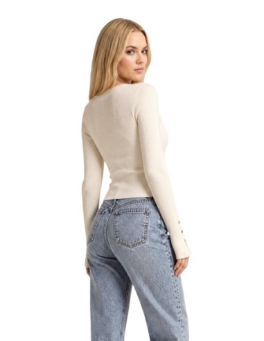 Pull Guess Femme Blanc Ellie | ChoixMode