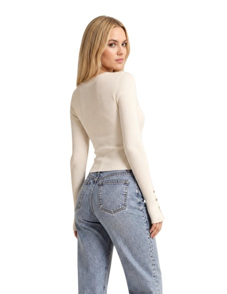 Pull Guess Femme Blanc Ellie | ChoixMode
