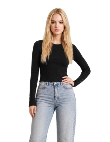 Pull Guess Femme Noir Ellie | ChoixMode