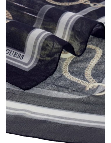 Écharpe Guess femme noire imprimée