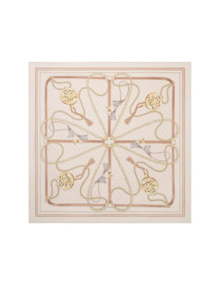 Écharpe femme Guess blanche 90x90