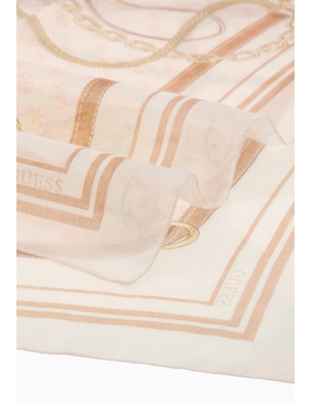 Écharpe femme Guess blanche 90x90
