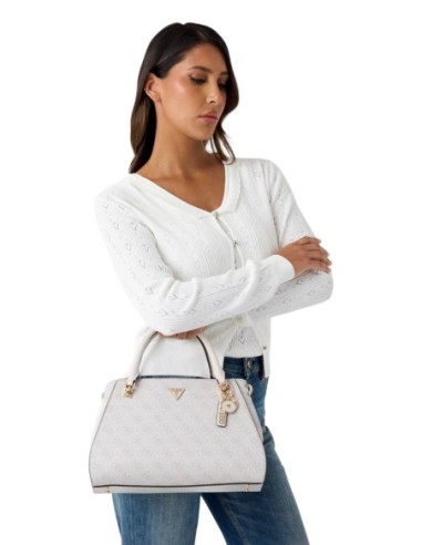 Sac blanc structuré au style raffiné bandoulière | Guess