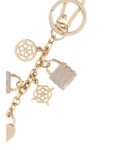 Porte-clés Guess doré femme