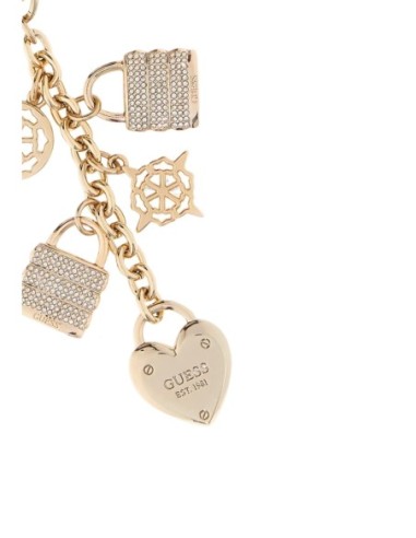 Porte-clés Guess doré femme