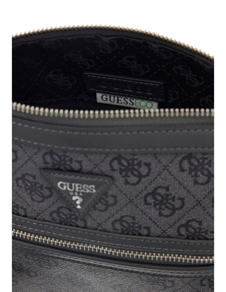 Sac bandoulière homme gris Guess