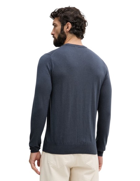 Pull bleu laine et soie | Guess