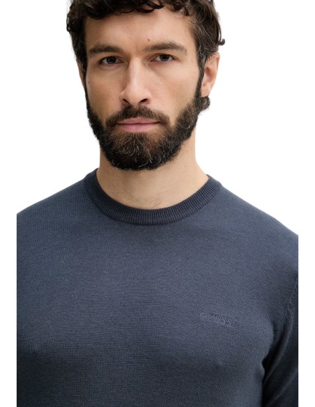Pull Guess homme bleu