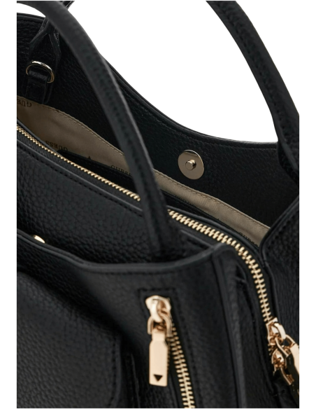 Sac noir structuré avec fermeture magnétique | Guess