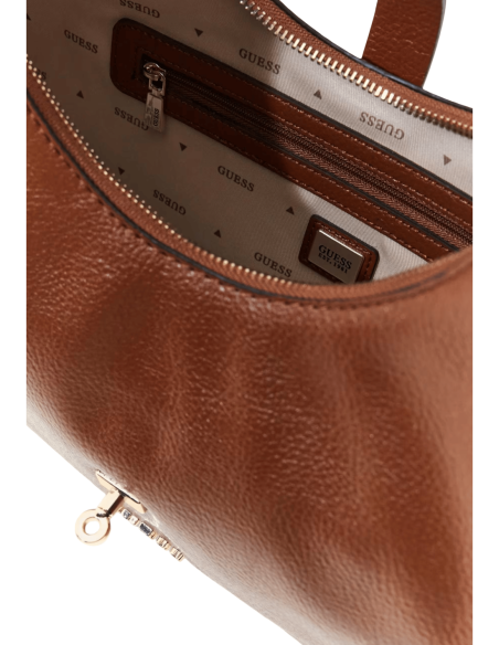 Sac hobo marron Guess femme