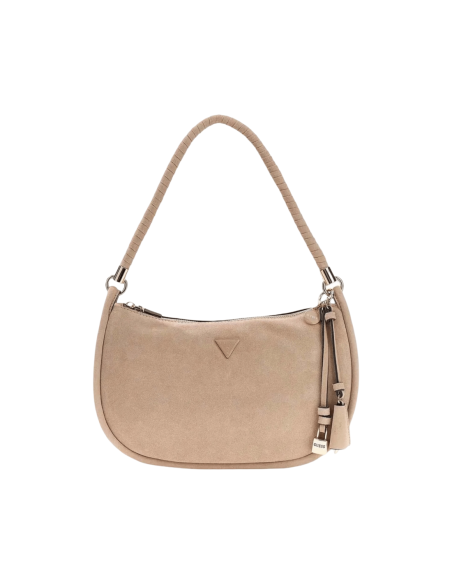 Sac hobo beige en cuir souple et élégant | Guess