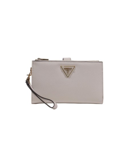 Portefeuille Guess Laurel II beige double zip