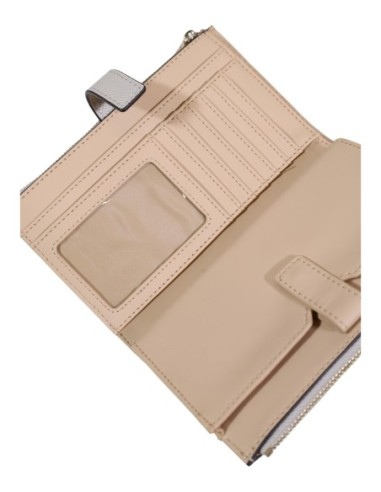 Portefeuille Guess Laurel II beige double zip