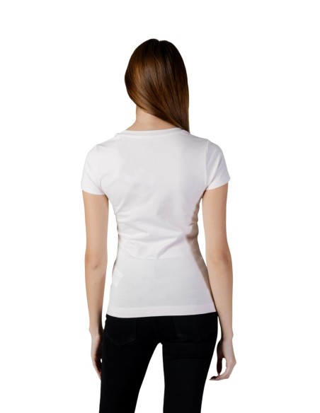 T-shirt Guess rose Flowers Triangle femme