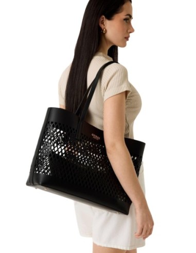 Grand sac noir femme Guess