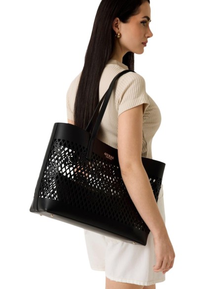 Grand sac noir femme Guess