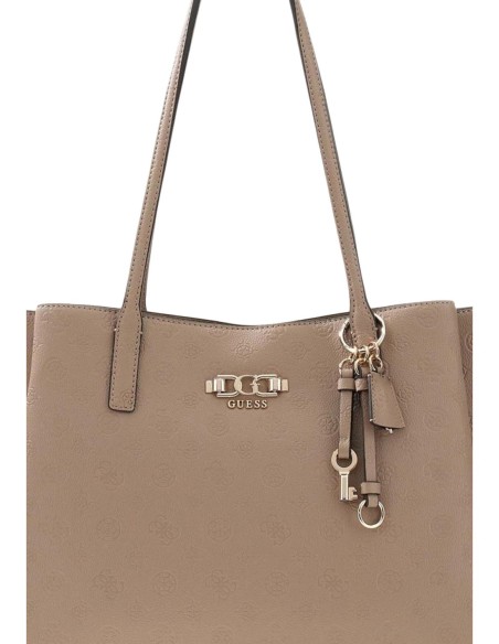 Grand sac femme beige Guess