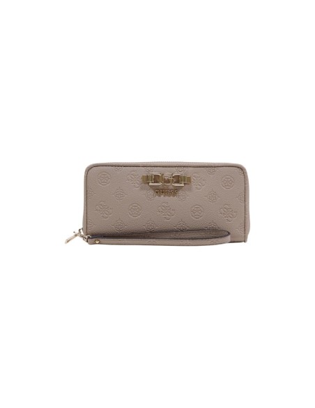 Portefeuille femme beige Guess