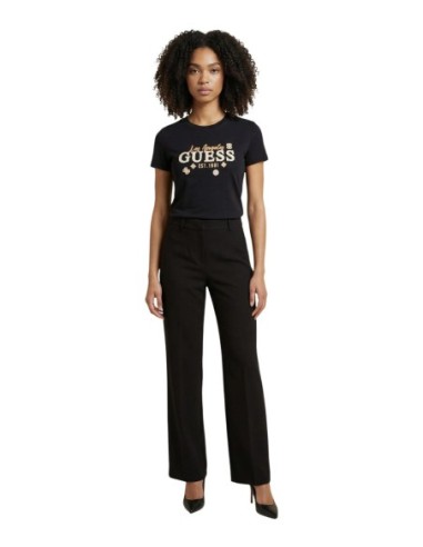 T-shirt noir imprimé | Guess
