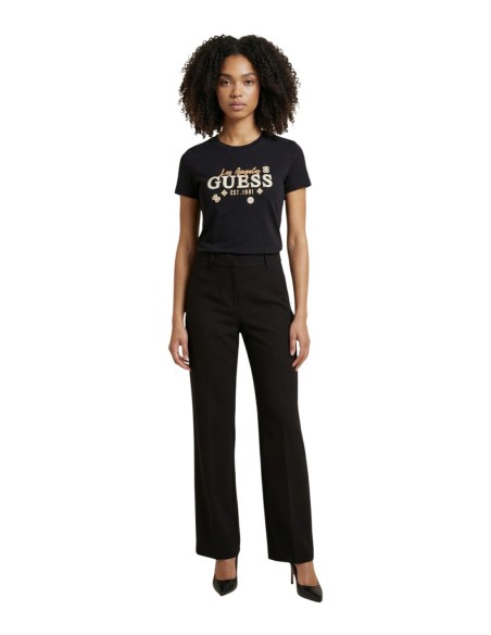 T-shirt noir imprimé | Guess