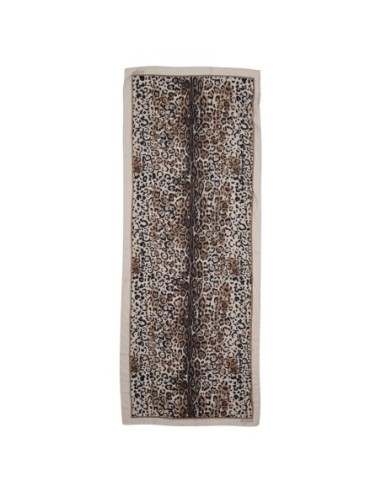 Écharpe femme beige léopard Guess