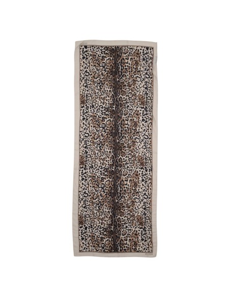 Écharpe femme beige léopard Guess
