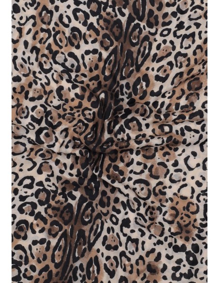 Écharpe femme beige léopard Guess
