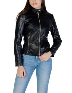 Veste biker urbaine noire | Guess