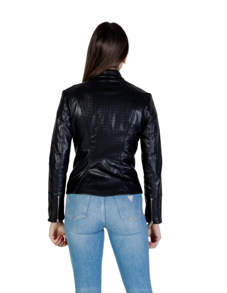Veste biker urbaine noire | Guess