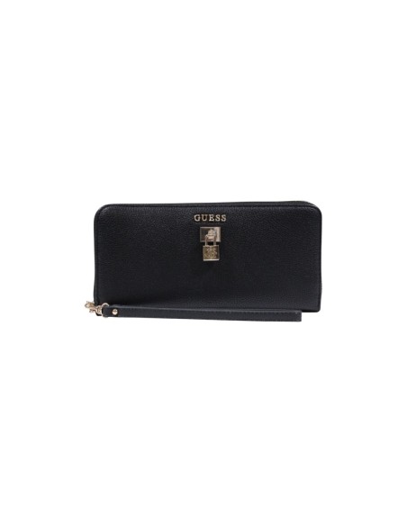 Portefeuille noir femme Guess