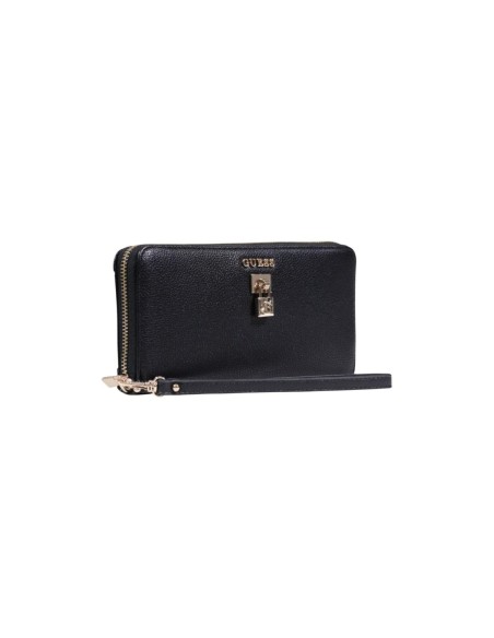 Portefeuille noir femme Guess