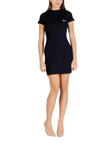 Robe noire col montant Guess femme