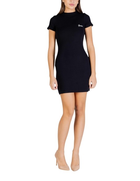 Robe noire col montant Guess femme