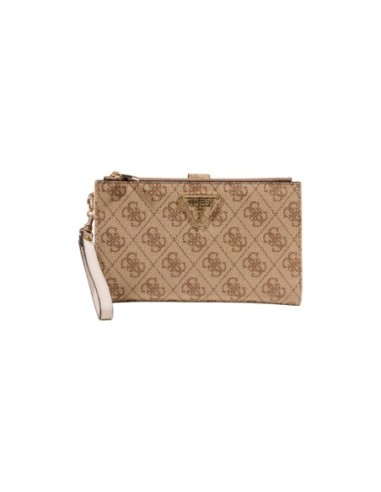 Portefeuille beige imprimé Guess femme