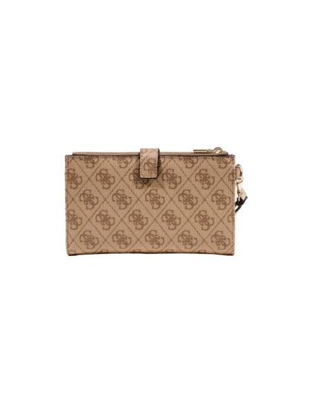 Portefeuille beige imprimé Guess femme