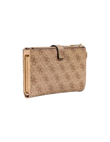 Portefeuille beige imprimé Guess femme