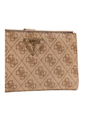 Portefeuille beige grand format imprimé | Guess