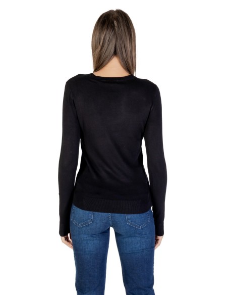 Pull noir imprimé Guess femme