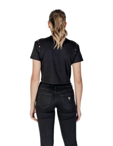 T-shirt noir Guess femme