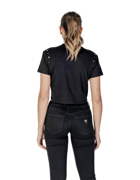 T-shirt noir Guess femme