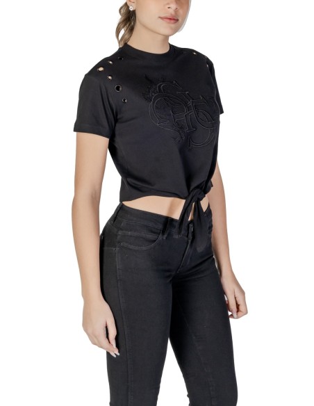 T-shirt noir Guess femme