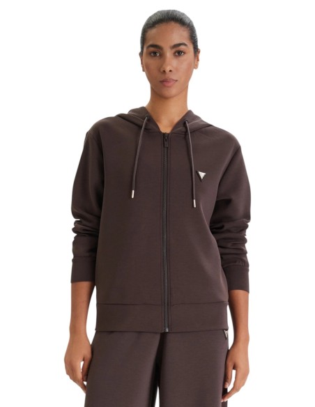 Sweat Guess Active marron femme
