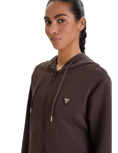 Sweat Guess Active marron femme