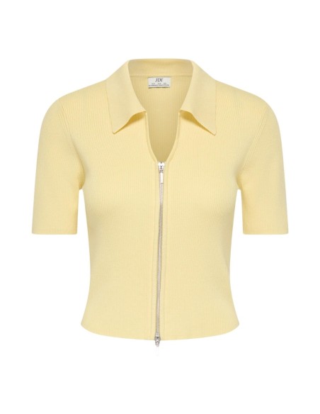 Cardigan jaune zippé JDY femme