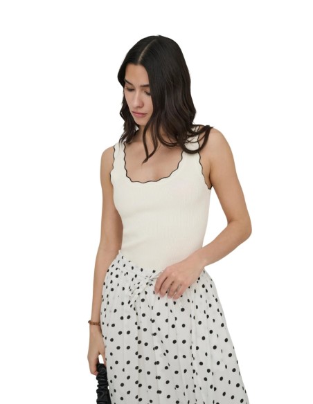 Débardeur JDY femme beige
